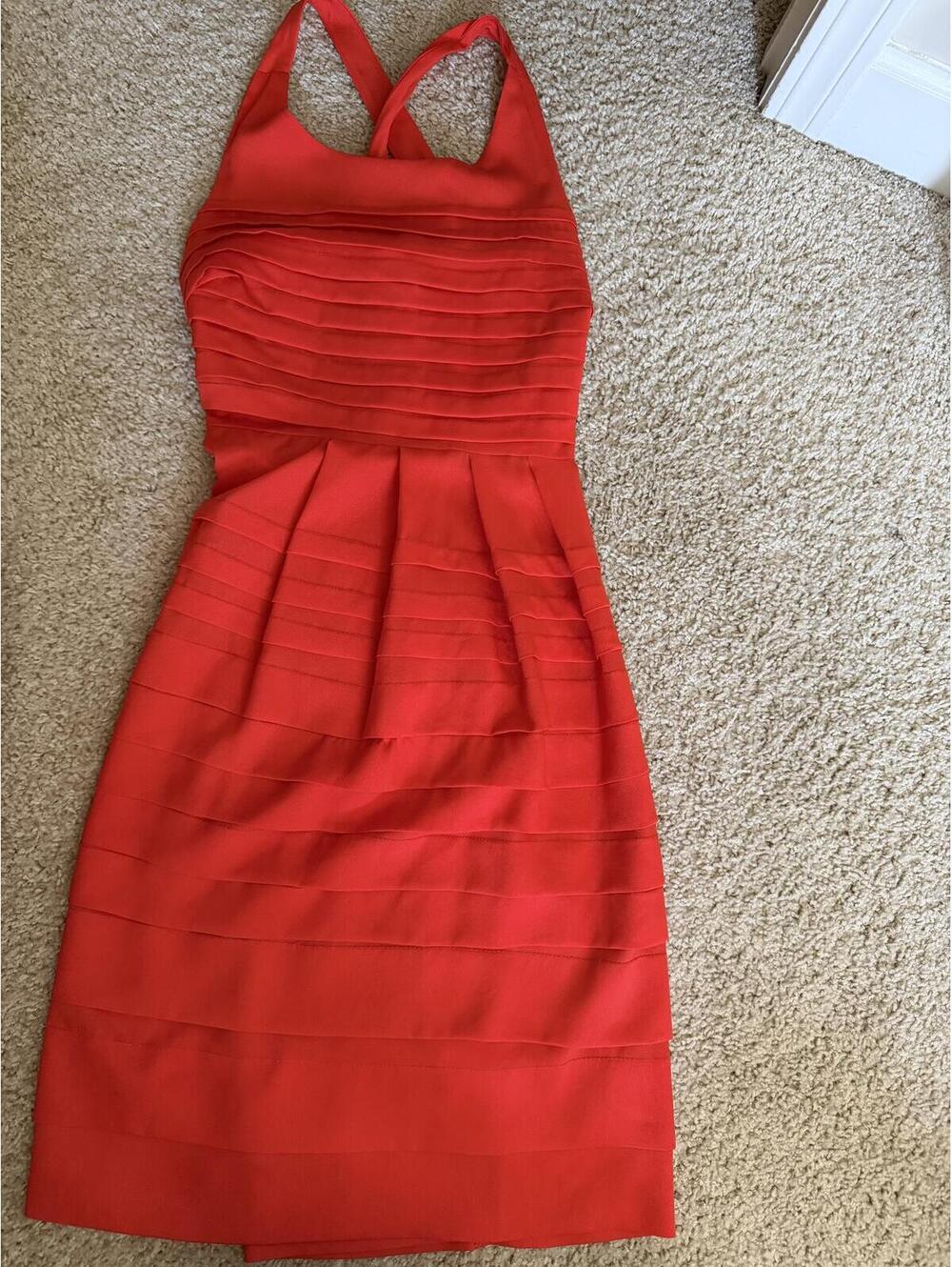 6 Eva Franco Pinkish/Red dress